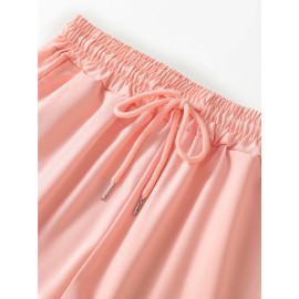 Women's Summer Shorts 3pcs | Quick-Dry Polyester | Elastic Waistband with Drawstring | Geometric Print | Multi-Color Casual & Beach Wear | Lightweight, Non-Stretch Fabric | All-Season Comfort Fit