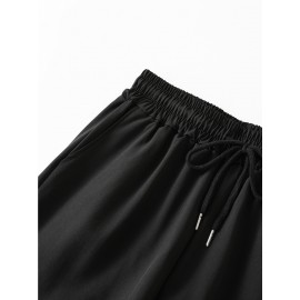 Women's Summer Shorts 3pcs | Quick-Dry Polyester | Elastic Waistband with Drawstring | Geometric Print | Multi-Color Casual & Beach Wear | Lightweight, Non-Stretch Fabric | All-Season Comfort Fit