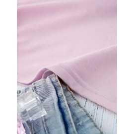 Women's Casual Short Sleeve T-Shirt - Vibrant Yellow Spanish Letter Print with Lighthouse & Wave Design, Inspirational 