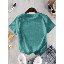 Women's Casual Graphic T-Shirt with 