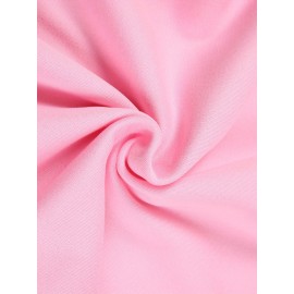 Disney Stitch TROUBLE Women'S Casual Zip-Up Hoodie - Front Zipper Design, Pink Cartoon Print, Cozy Fall/Winter Jacket with Hood, Cute Hoodies