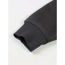 Plus Size Stitch Graphic Hoodie - Cute Cartoon Print with Hearts & Stars, Zip-Up Pullover with Pockets, Machine Washable, Black & Pink, Perfect for Casual Wear, Parties, and Holidays, Casual Wear Hoodie | Playful Design | Stretchy Fabric, Disney Shirts