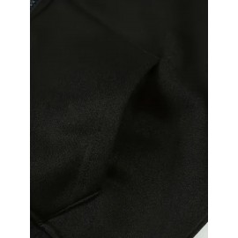 Women'S Plus Size Playtime Mary Cat & Pals Hoodie - Cozy Cartoon Print Pullover with Front Zipper, Machine Washable, Comfortable Fall/Winter Casual Sweatshirt, Oversized Hoodie