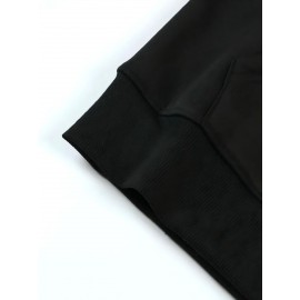 Women'S Plus Size Playtime Mary Cat & Pals Hoodie - Cozy Cartoon Print Pullover with Front Zipper, Machine Washable, Comfortable Fall/Winter Casual Sweatshirt, Oversized Hoodie