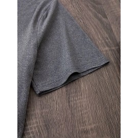 Plus Size - Women'S Plus Size Halloween Cat Print T-Shirt - Black Casual Crew Neck Tee with Playful Cartoon Cats, Breathable & Comfortable for Casual Attire, Halloween Shirts