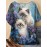 [Plus Size Floral Cat T-Shirt] Plus Size Women's 3D Floral & Cat Print T-Shirt - Stretchy Round Neck Short Sleeve Summer Top, Machine Washable Casual Elegant Outdoor Wear